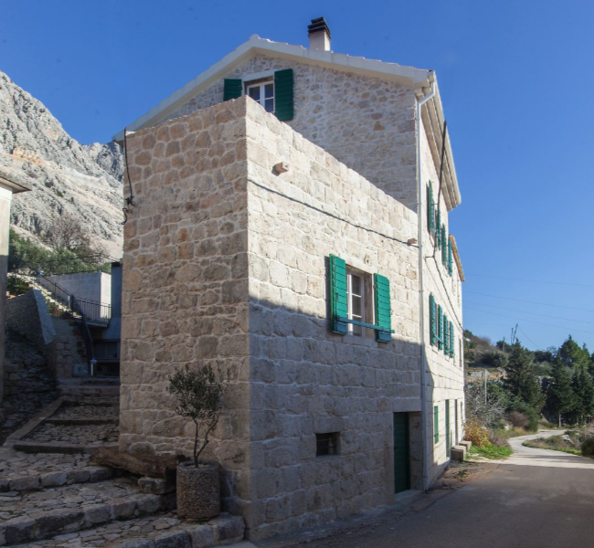 Old stone traditional house with beautiful view